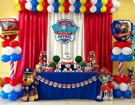 Decoraciones Sencillas De Paw Patrol Cumpleaños Para Niños   the ...