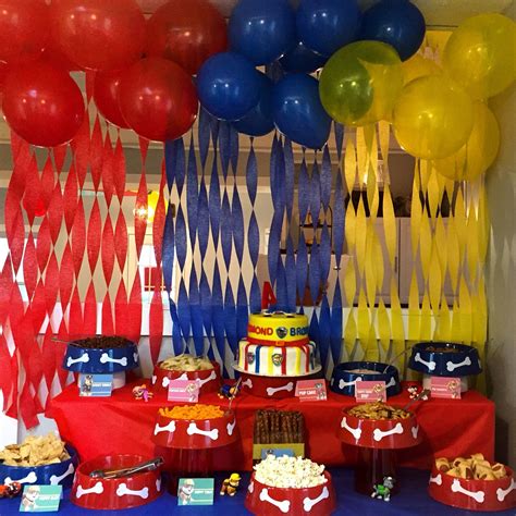 Decoraciones Sencillas De Paw Patrol Cumpleaños Para Niños   the ...