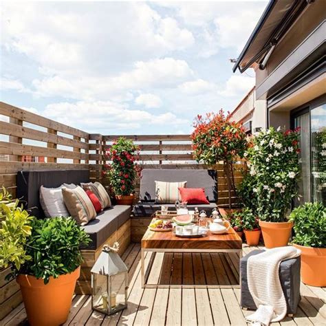 Decorar la terraza según su talla: cómo aprovechar el espacio