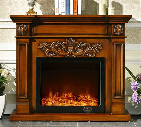 decorative fireplace W130cm English style wood mantel with ...