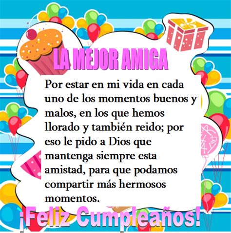 Dedicatorias y frases para mi mejor amiga que cumple años | Palabras de ...