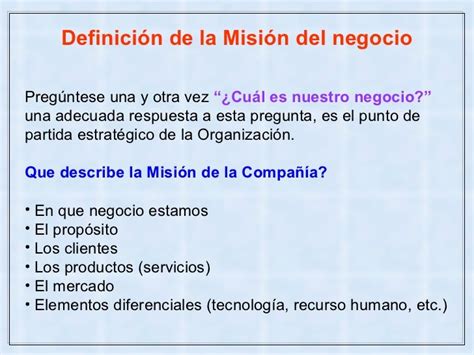 Definicion De Mision Y Vision Pdf