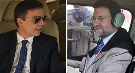 Del pánico de Rajoy al vicio de Pedro Sánchez por el helicóptero  a 5. ...