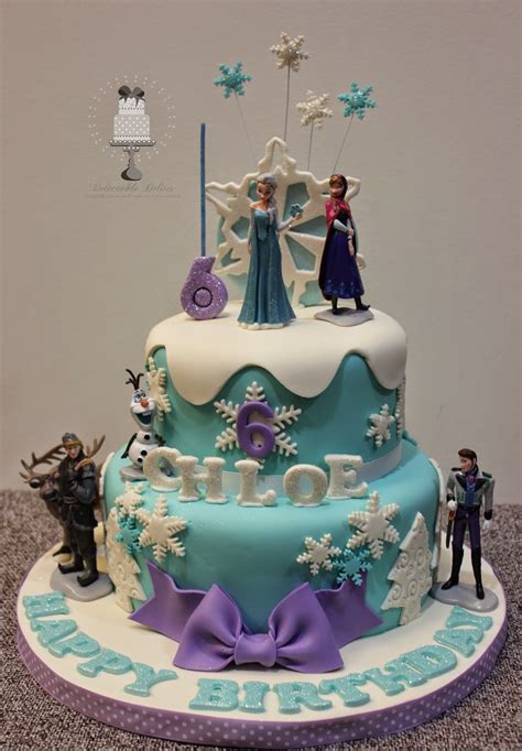 Delectable Delites: Frozen cake for Chole s 6th birthday