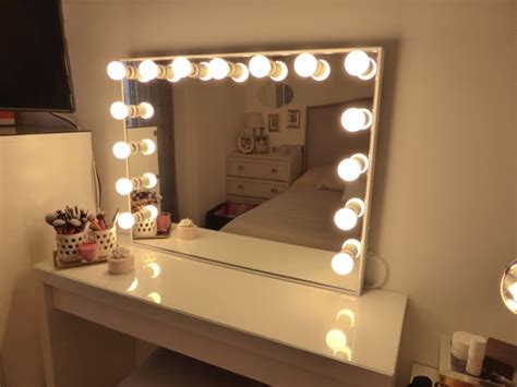 Deluxe vanity mirror extra large hollywood by CraftersCalendar