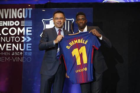 Dembélé fue presentado en el FC Barcelona | The Best Futbol