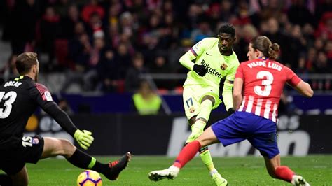 Dembelé salva il Barcellona: Atletico gelato al 90 , 1 1 ...