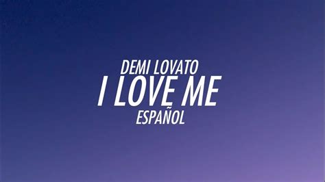 Demi Lovato   I Love Me  Español  Letra   YouTube