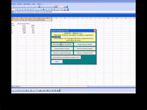 Demo Programa Control Gestión de Bodega Microsoft Excel ...