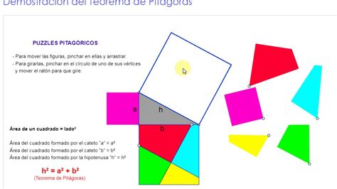 Demostración del Teorema de Pitágoras con Geogebra   YouTube