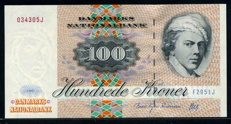 Denmark 100 Danish kroner banknote 1972 Jens Juel|World ...