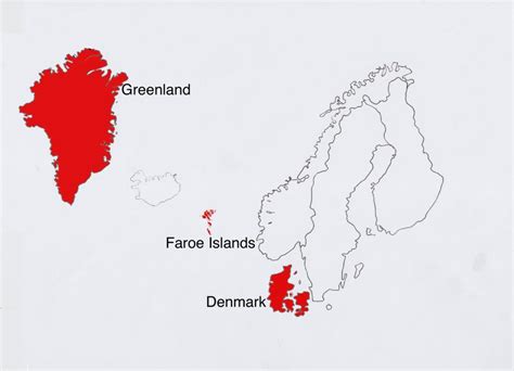 Denmark Map Greenland