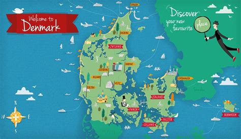 denmark map   Szukaj w Google | Denmark tourist ...