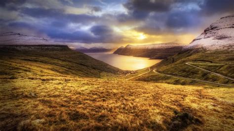 Denmark Mountains Lake Faroe Islands   Wallpapers HD ...
