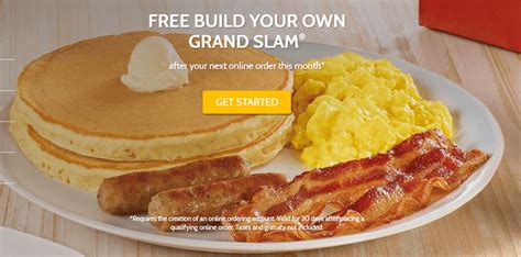 Denny s Online Orders Promotion: Free Grand Slam