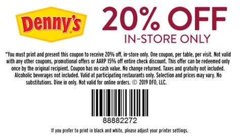 Denny s   Printable Coupons, Promo Codes   Page 7