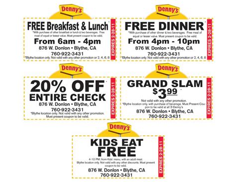 Dennys Coupon CODEs New best