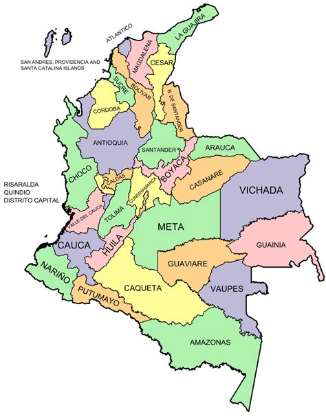 Departments of Colombia   Wikipedia