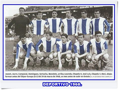 Deportivo de A Coruña. 1968. | Deportivo la coruña, Soccer ...