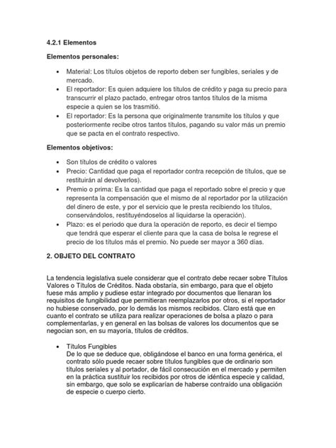 Derecho Mercantil El Reporto | Inversiones | Bancos | Free ...