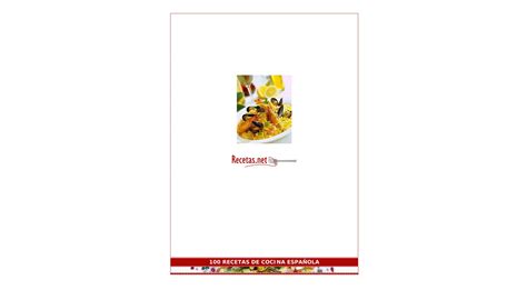 Descarga gratis el libro 100 Recetas de cocina española  [PDF]