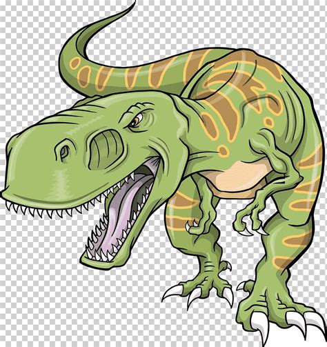 Descarga gratis | Ilustración de t rex verde y marrón, dinosaurio ...