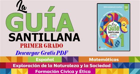 Descarga La Guía Santillana 1 Grado en PDF | Guia ...