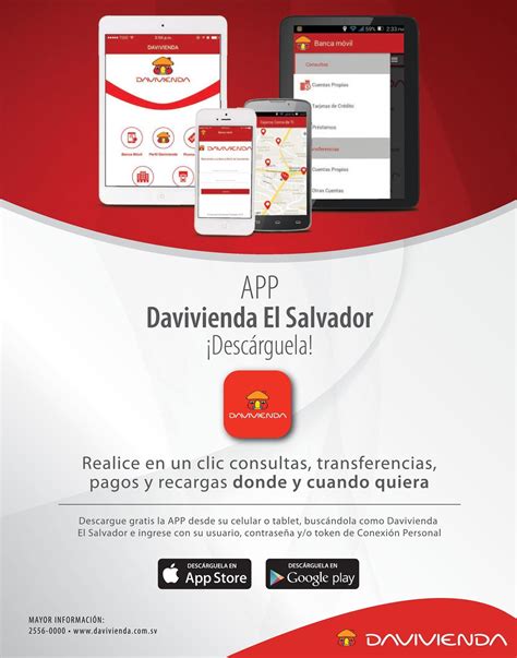 Descargar App banca electronica DAVIVIENDA El salvador ...