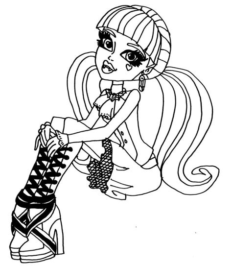 Descargar dibujos para colorear de Monster High, imprimir