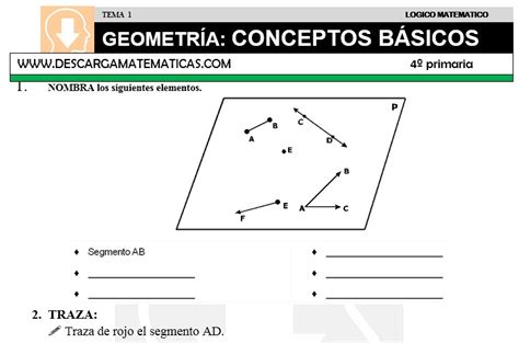 DESCARGAR GEOMETRIA CONCEPTOS BASICOS – MATEMATICA CUARTO ...