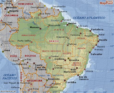 Descargar Mapa de Brasil: politico, fisico y mudo ...