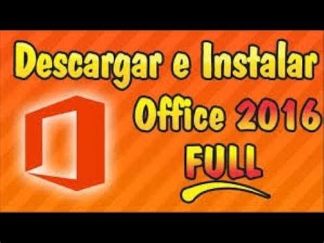 Descargar Office 2016 FULL Español + Activador  Windows 10 ...