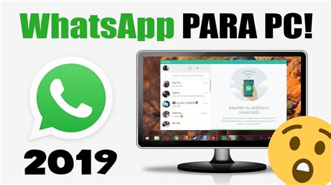 DESCARGAR WhatsApp PARA PC 2019 ULTIMA VERSIÓN | PARA ...