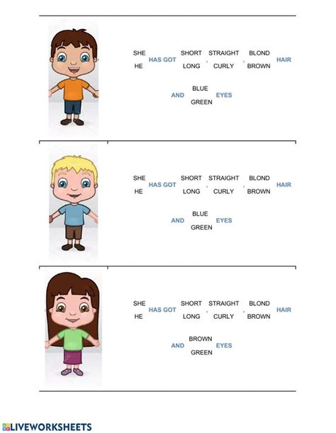 Describing people   Ficha interactiva | Cuadernos interactivos ...