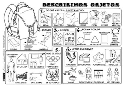Describir Objetos BN P | Actividades en clase, Ejercicios de español ...
