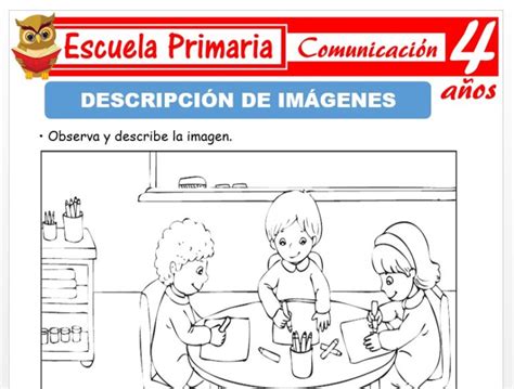 Descripción de imágenes para Niños de 4 Años – Escuela Primaria