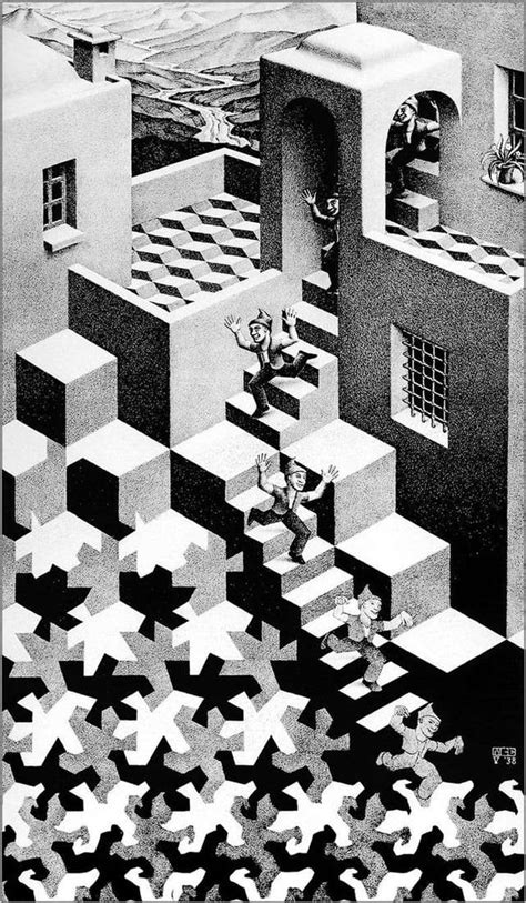 Description of the painting by Maurits Escher “Cycle ...
