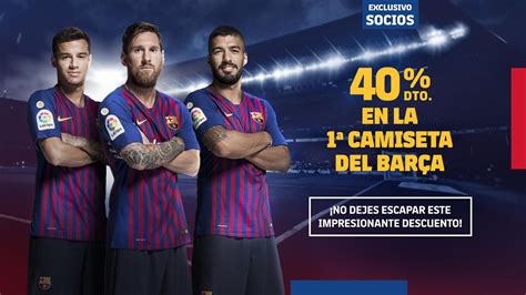 Descuento exclusivo del 40% en la compra de la primera camiseta del Barça