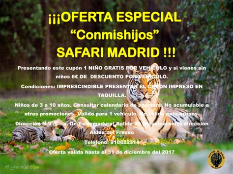 Descuentos en Safari Madrid