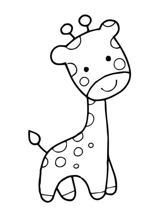 Desenho de girafa: 35 imagens para colorir e já coloridas ...