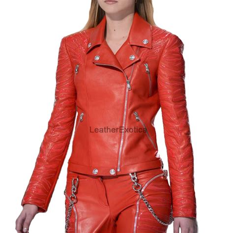 Designer Style Celebrity Women Leather Jacket – Leatherexotica