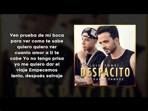 Despacito  Con Letra    Luis Fonsi ft. Daddy Yankee ...