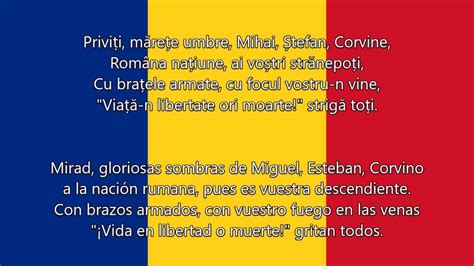 Deșteaptă te, române   Himno nacional de Rumania  letra ...