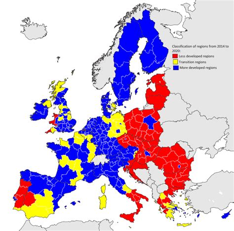 Development of areas of the European Union   Vivid Maps