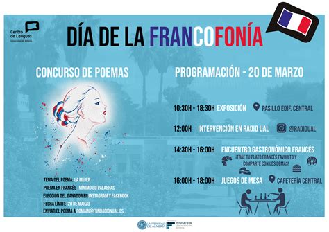 Día de la FRANCOFONÍA. 20 de marzo   Centro de lenguas   Universidad de ...