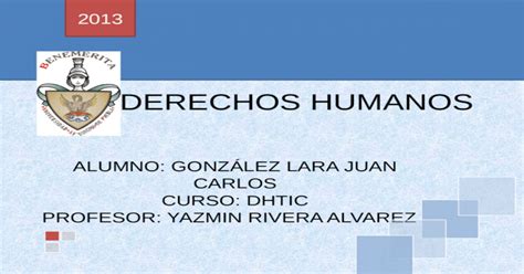 Diapositivas, derechos humanos