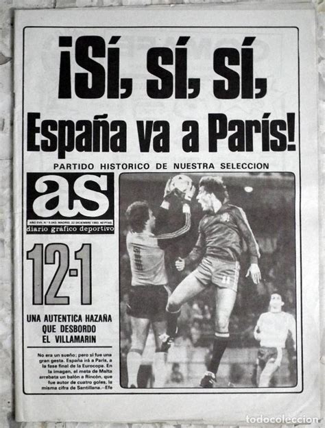Diario as 1983   historico partido españa   mal   Vendido ...