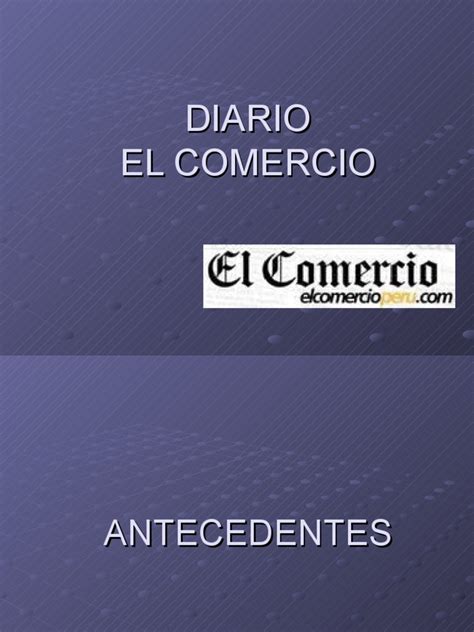 Diario El Comercio | Periódico Y Revista