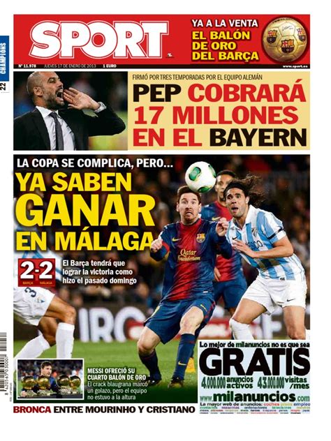 Diario Sport English Somos El Diario #sport Barça, Fútbol Y Lo.somos El ...