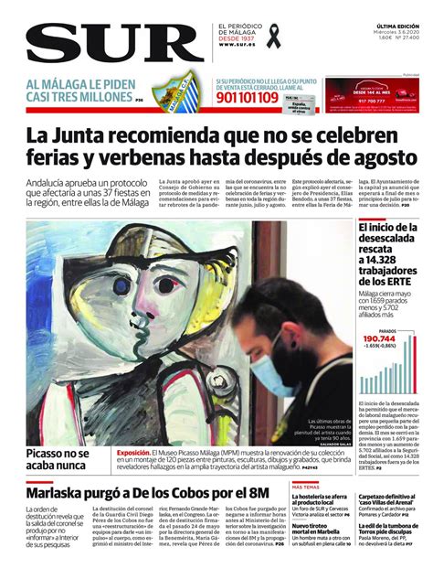 Diario SUR, 03/06/2020   Asociación de la Prensa de Málaga